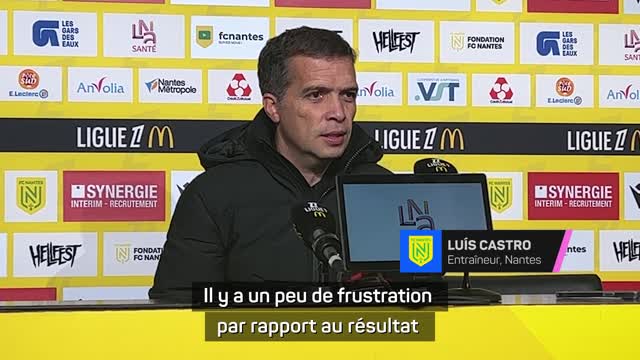 Nantes - Castro frustré après le match fou perdu contre Monaco