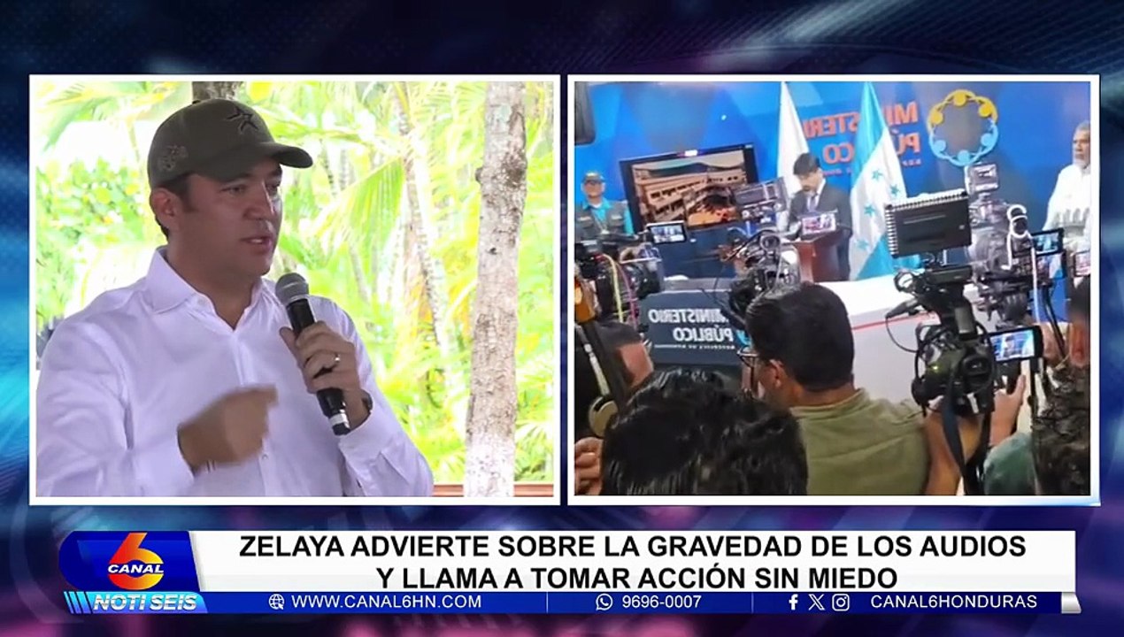 Zelaya advierte sobre la gravedad de los audios y llama a tomar acción sin miedo