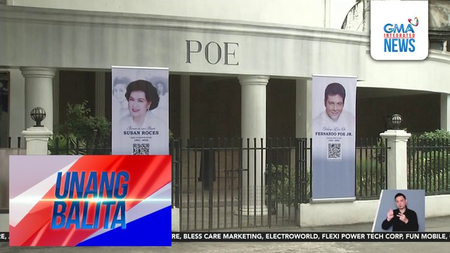 Musoleo nina FPJ at Susan Roces, binisita ng fans; tarpaulin na may QR codes, puwedeng i-scan para mapanood ang video tributes sa kanila | Unang Balita