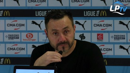 De Zerbi : « On doit décider quel OM on veut être »