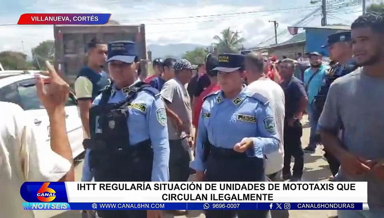IHTT regularía situación de unidades de mototaxis que circulan ilegalmente