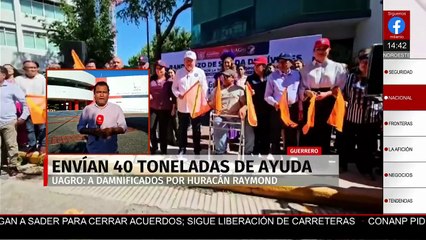 La UAGro envió 40 toneladas de víveres a estados afectados por el huracán