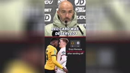 Maresca unhappy after another Chelsea sending off