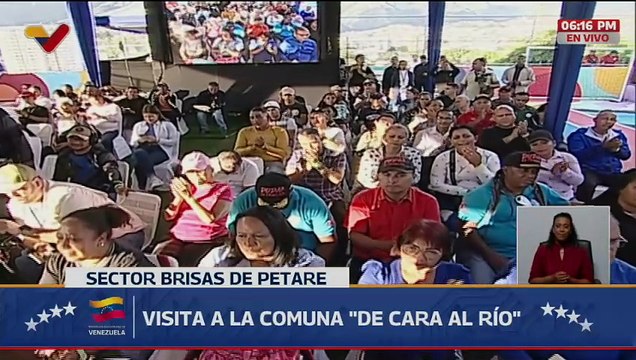 Presidente Maduro lideró jornada de trabajo con la Comuna De Cara al Río en Brisas de Petare