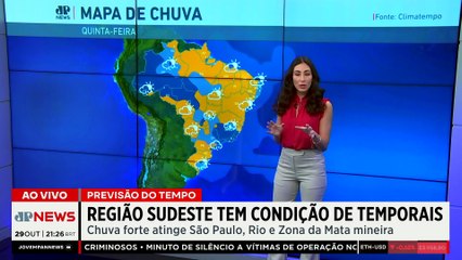 Previsão do tempo: Temporais atingem SP e Sudeste nesta semana