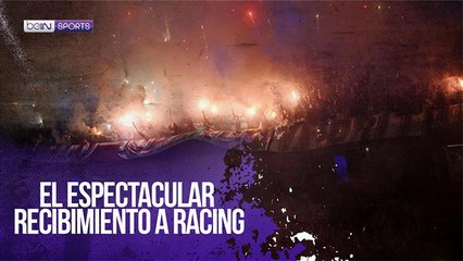 El espectacular recibimiento a Racing vs Flamengo