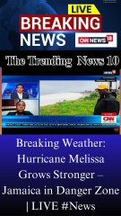 Breaking Weather: Hurricane Melissa Grows Stronger – Jamaica in Danger Zone | LIVE #News