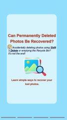 Can Permanently Deleted Photos Be Recovered? | Easy Recovery Tips