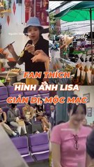 Fan tỏ ra thích thú khi thấy LISA GIẢN DỊ