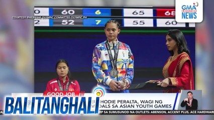 Pinoy Weightlifter Jhodie Peralta, wagi ng silver at bronze medals sa Asian Youth Games | Balitanghali