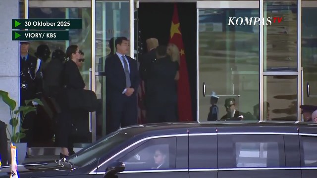Detik-Detik Presiden Donald Trump & Xi Jinping Tiba di Korea Selatan Jelang Pertemuan