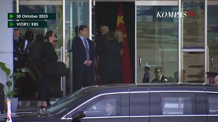 Detik-Detik Presiden Donald Trump & Xi Jinping Tiba di Korea Selatan Jelang Pertemuan