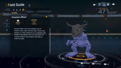 greymon (blue) all digivolution/de-digivolution/profile Digimon Story Time Stranger