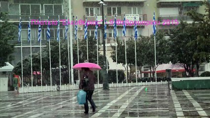 Τα πρώτα χιόνια στη Δράμα (2015)