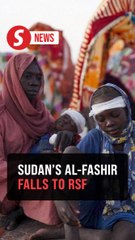 Sudanese fleeing from violence in al-Fashir gather in Tawila