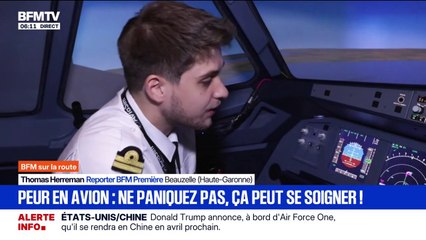 Face à la peur de l'avion, il existe des stages anti-stress à bord de simulateurs