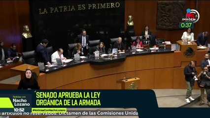 El Senado aprobó la Ley Orgánica de la Armada de México