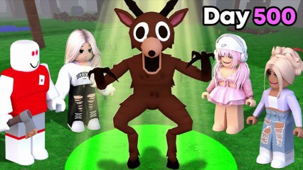 ROBLOX | I Carried A GIRLS ONLY TEAM To Day 100 In 99 Nights in the Forest1