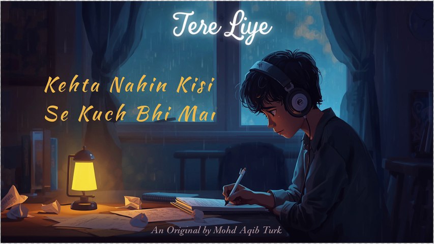 Tere Liye - Mohd Aqib Turk | Emotional + Rap Fusion | Heart Touching Sad Song (Official Lyric Video)