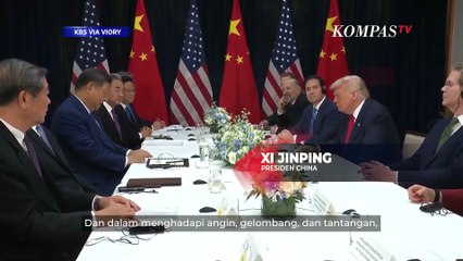 [FULL] Pernyataan Trump-Pujian Xi Jinping Bertemu Saat Tatap Muka di Busan Korsel