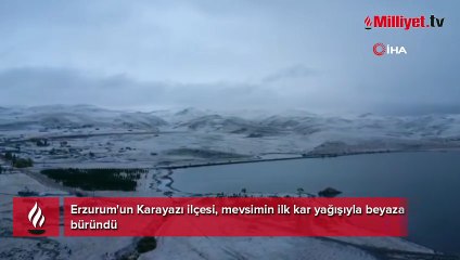 Her yer beyaza büründü! Araçlar yolda kaldı