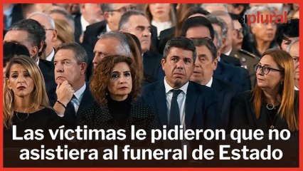 Los insultos y el rechazo de las víctimas, protagonistas ante la presencia de Mazón en el funeral de Estado: "Rata cobarde"