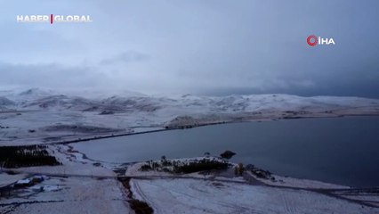 Erzurum'da mevsimin ilk karı: İlçeler beyaza büründü