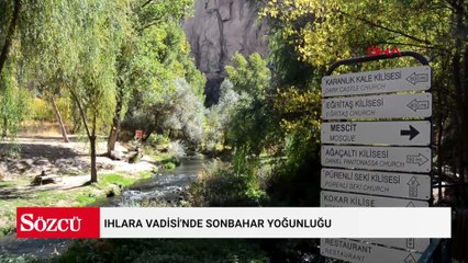 Ihlara Vadisi'nde sonbahar yoğunluğu