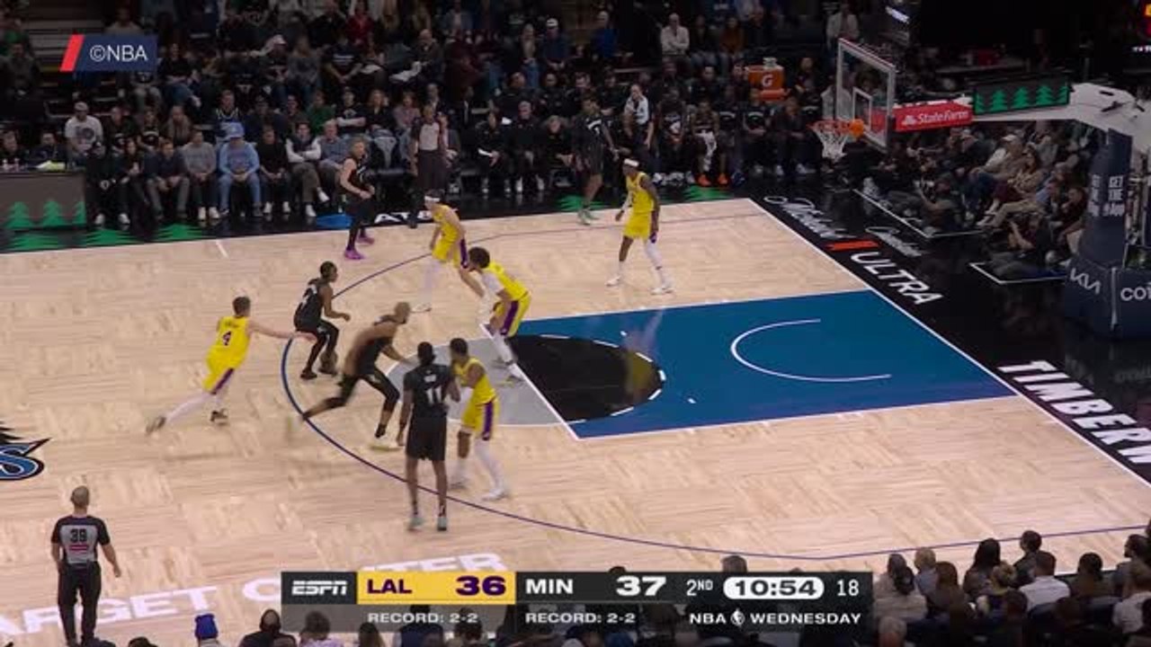 Timberwolves -  Rudy Gobert s’envole au-dessus de Jaxson Hayes !