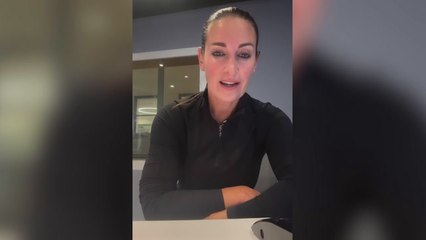 Kirsty Gallacher breaks down after being kicked ‘like a football’ by thug in central London street