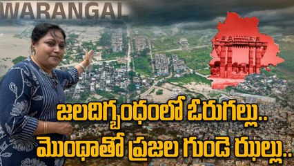 Warangal Floods ఒక్క రాత్రిలో వరంగల్ మునిగింది.. రోడ్లు నదులైపోయాయి Montha Effect | Oneindia Telugu