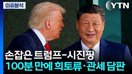 [이슈ON] 손잡은 트럼프-시진핑...100분 만에 희토류·관세 담판 / YTN