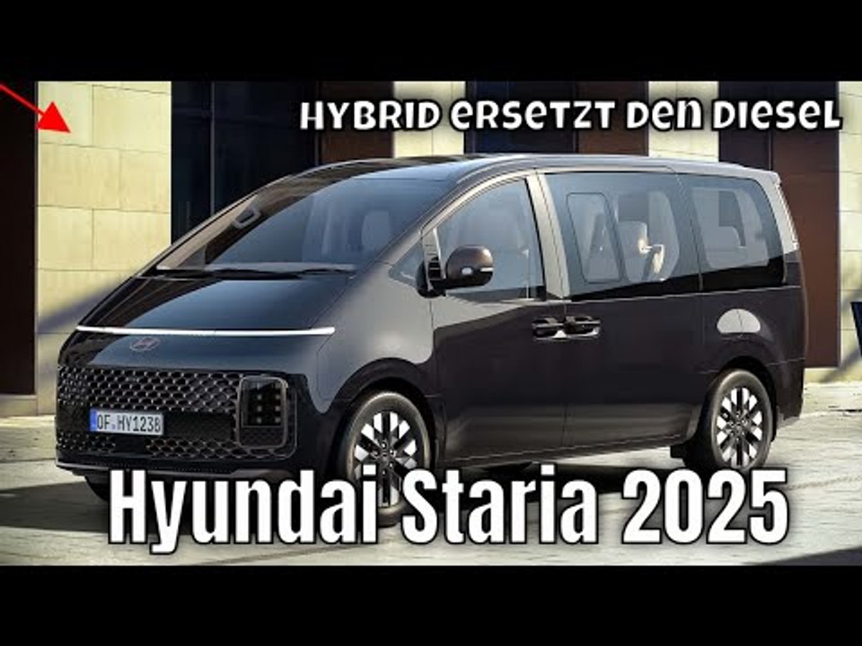 Hyundai staria 2025: jetzt mit 225 ps hybrid statt diesel | technische details & daten