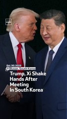 Trump, Xi Shake Hands After Meeting In South Korea