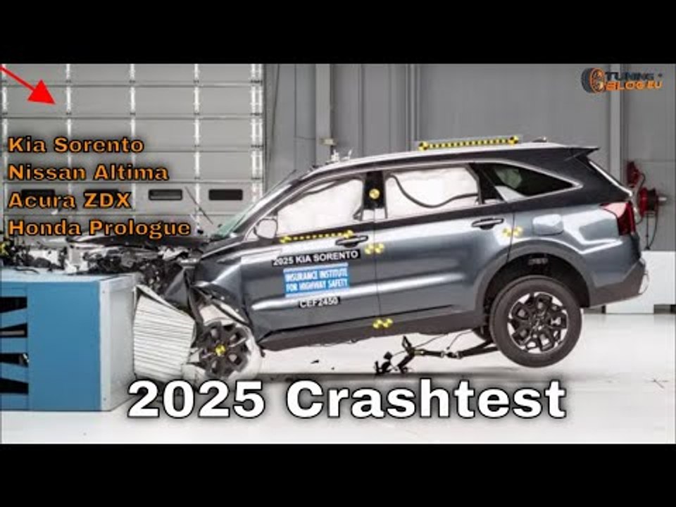 2025 Crashtest: Kia Sorento vs. Nissan Altima vs. Acura ZDX vs. Honda Prologue