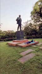 Lenin's Statue in the heart of New Delhi! ThisSoviet-era icon stands tall amidst India's vibrant chaos, sparking debates on ideology and history. #RevolutionRemains