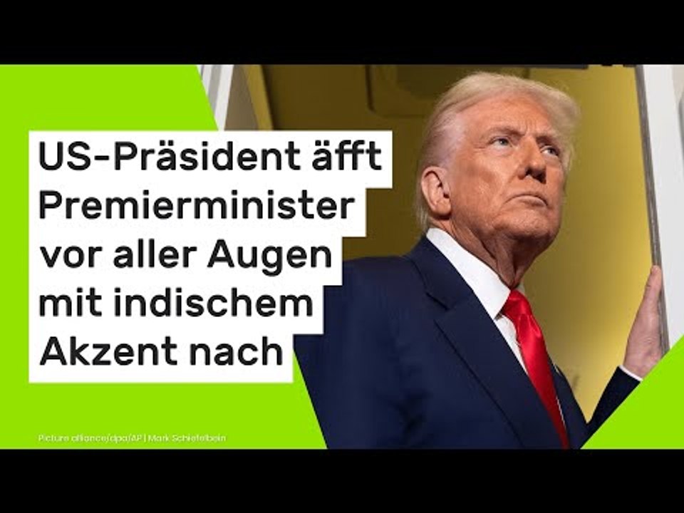 US-Präsident äfft Premierminister vor aller Augen mit indischem Akzent nach