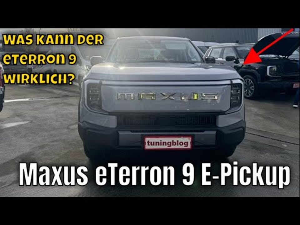 2024 Maxus eTerron 9: Neuer Elektro-Pick-up mit 325 kW aus China | die Fakten
