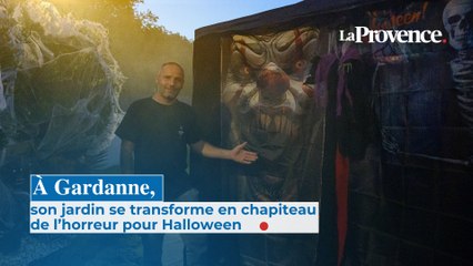 À Gardanne, son jardin se transforme en chapiteau de l’horreur pour Halloween