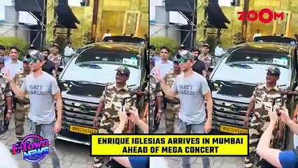 Enrique Iglesias wears a BOLD t-shirt as he arrives in Mumbai ahead of his concert - zoom (360p, h264, youtube)