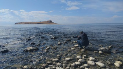 Sular çekildi! Antik yol gün yüzüne çıktı