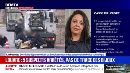 Louvre: le travail de la police a été "déterminant", affirme Lila Pasinato (syndicat national des personnels de Police scientifique)