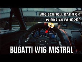 VOLLE REKORDFAHRT: BUGATTI W16 MISTRAL stellt Rekord für das schnellste offene Auto der Welt auf