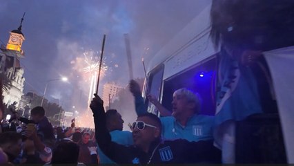 Los aficionados de Racing de Avellaneda orgullosos pese a la derrota