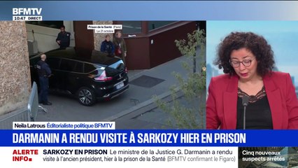 Gérald Darmanin a rendu visite à Nicolas Sarkozy pendant 45 minutes à la prison de la Santé