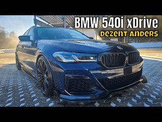 BMW 540i xDrive M Sport Edition (LCI/G31) in Tansanitblau mit Tuning Parts