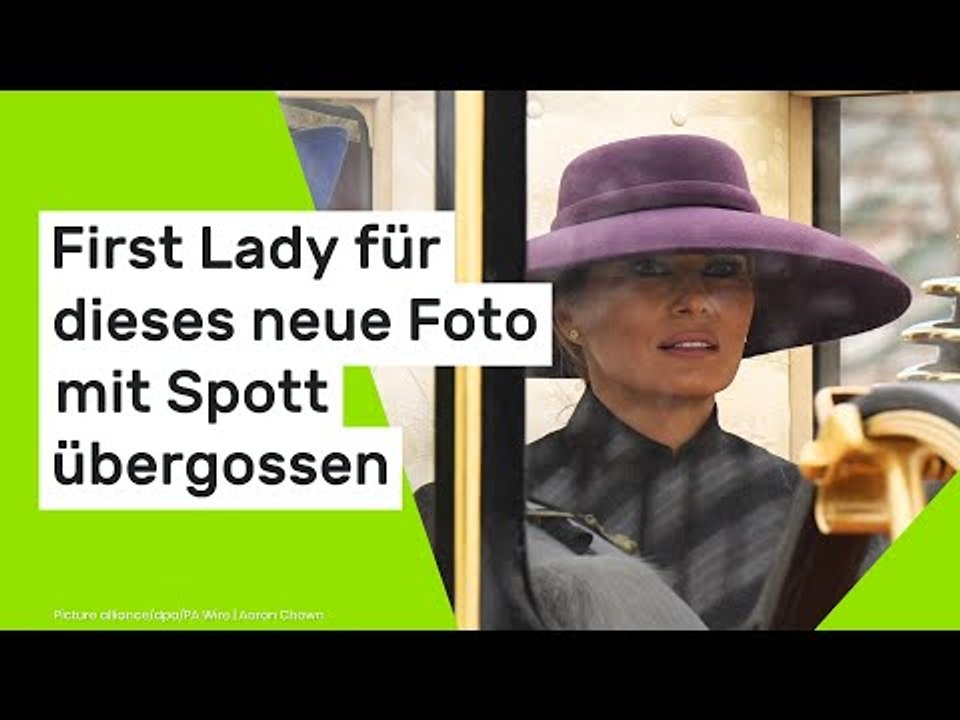 Melania Trump: First Lady für dieses neue Foto mit Spott übergossen
