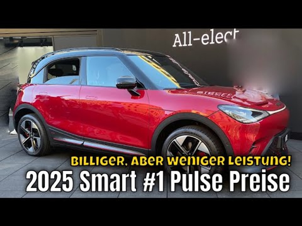 2025 Preise des smart #1 pulse: Günstiger, aber auch langsamer?