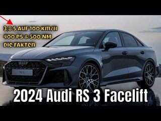Audi RS 3 Facelift (2024): 400 PS & 3,8s auf 100 | die Fakten in 90 Sekunden