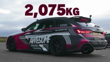 Tuned Audi RS6 v Lambo Huracan Performante_ DRAG RACE